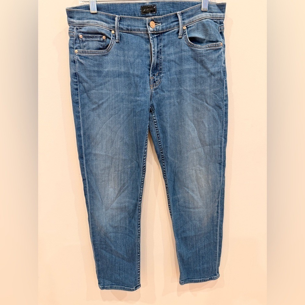 MOTHER‎ Slim Straight Blue Denim Jeans